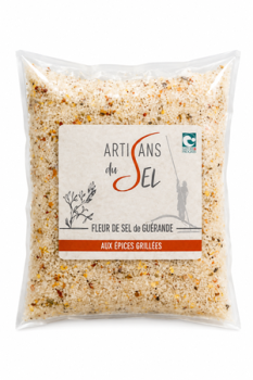 Glas Fleur de Sel mit gegrillten Gewürzen von Artisan du Sel